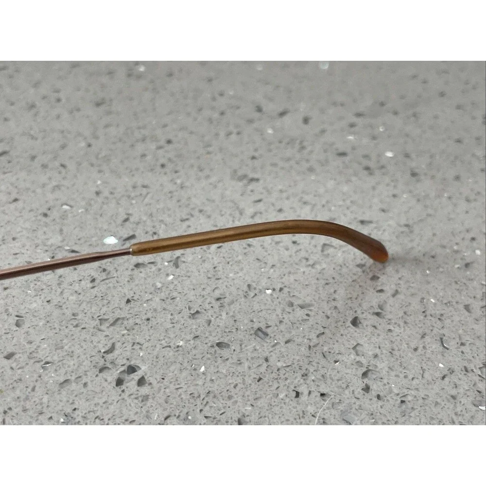 Luxottica LU 2257 T126 Eyeglasses Frames ONLY Brown half rim 53-18-135 Italy